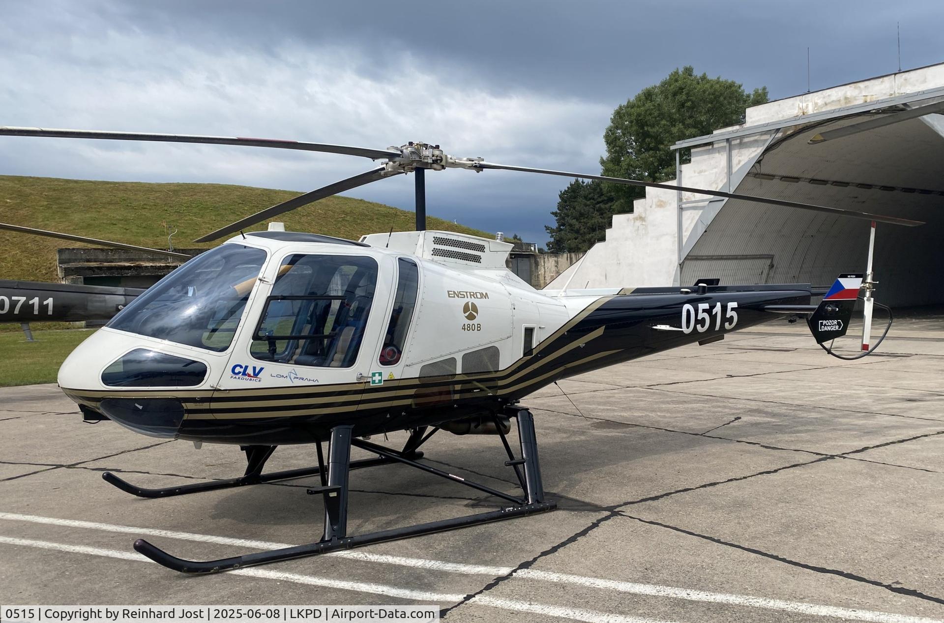 0515, 2013 Enstrom 480B C/N 5157, Enstrom 480B of the CLV (Flight Training Center of the Czech Air Force) at its homebase Pardubice, Czech Republic