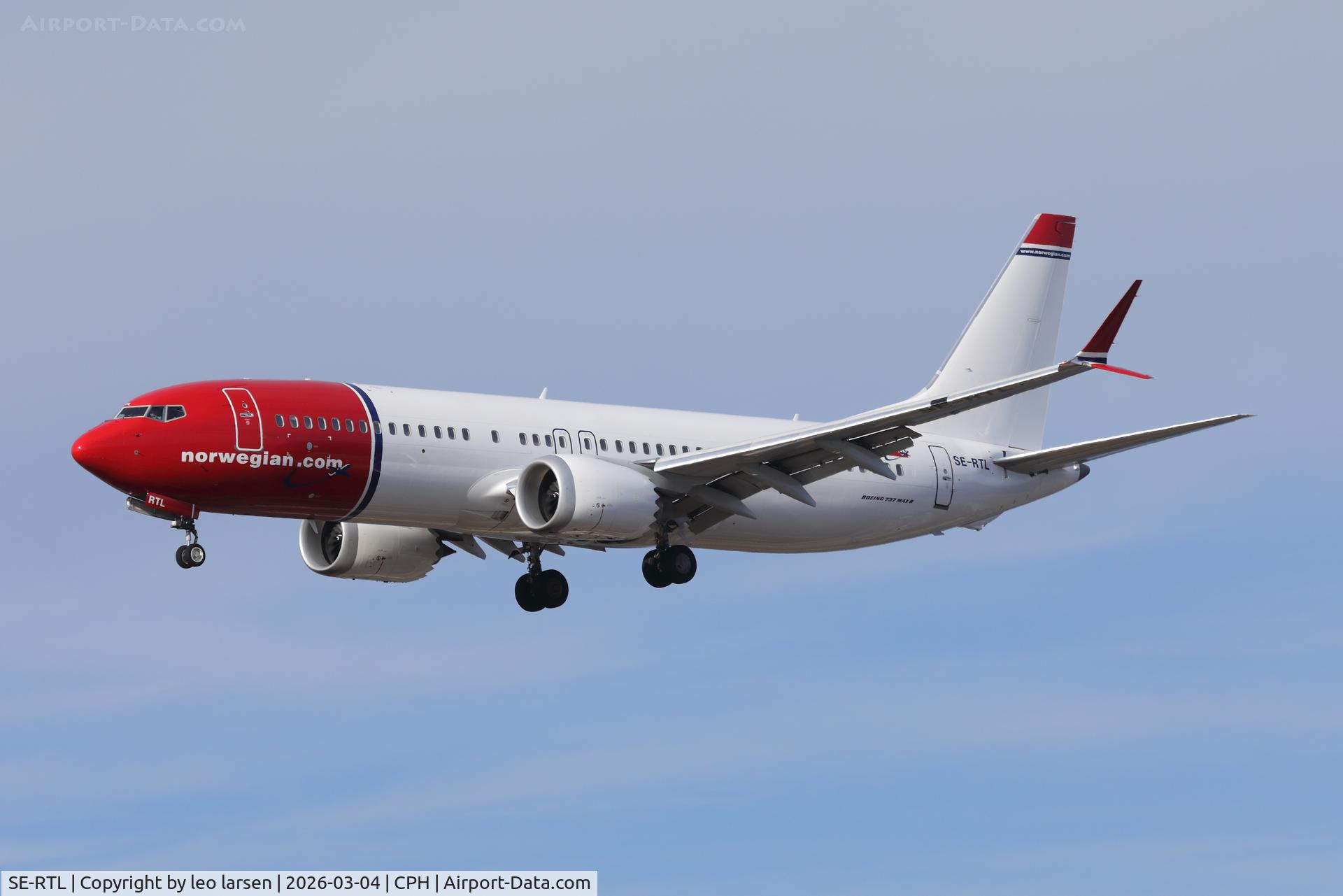 SE-RTL, 2023 Boeing 737-8 MAX C/N 62904, Copenhagen 4.3.2026