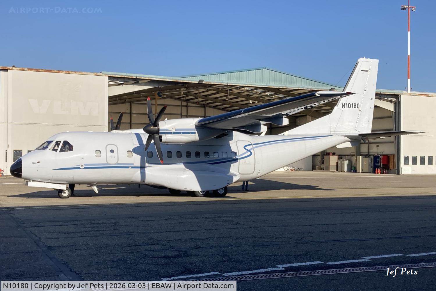 N10180, 2003 CASA CN-235 C/N C139, At Antwerp Airport.