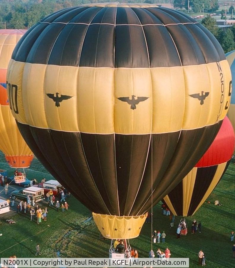 N2001X, 1972 Raven S-50A C/N S50A-174, This was my brother's balloon, so designated as N2001X Odyssey, after the popular movie producion of the time 