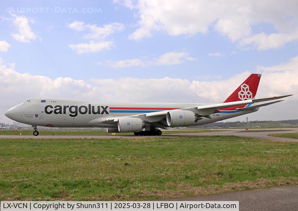 LX-VCN, 2016 Boeing 747-8R7F C/N 38076, Taxiing to the Cargo area...