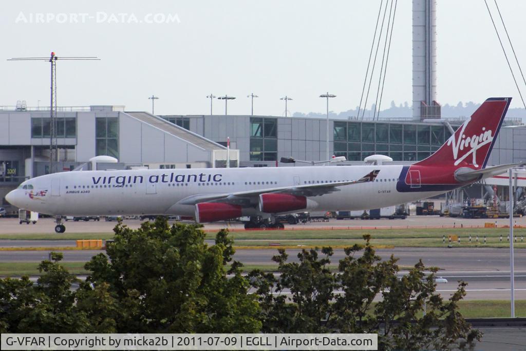 G-VFAR, 1998 Airbus A340-313X C/N 225, Taxiing. Scrapped in august 2017.