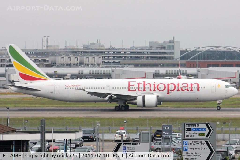 ET-AME, 1996 Boeing 767-306/ER C/N 27611, Taxiing