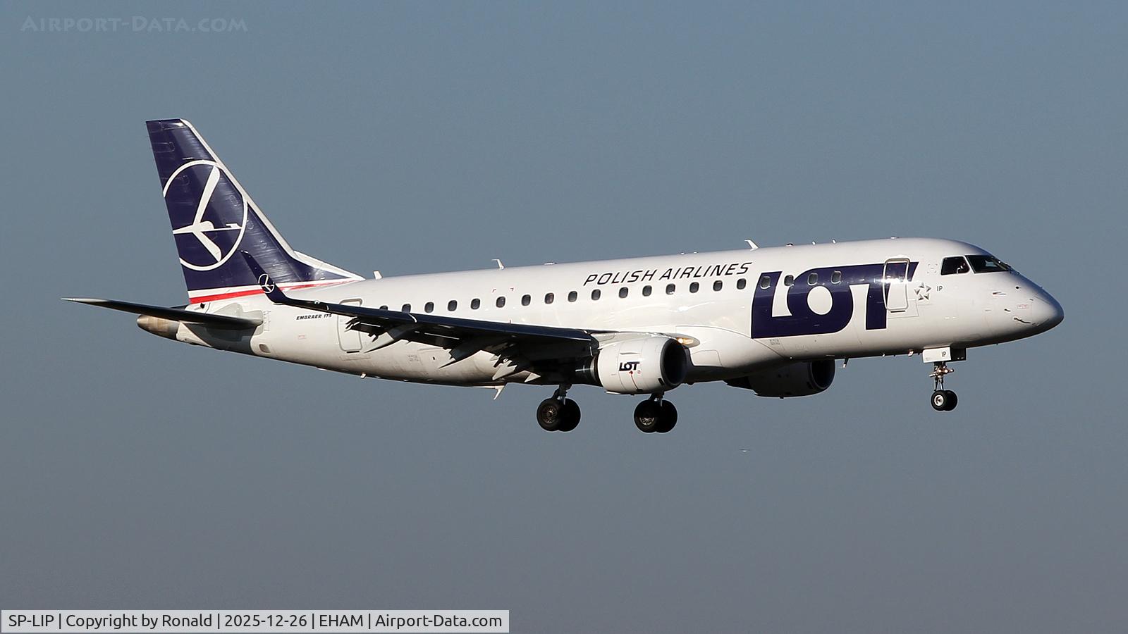 SP-LIP, 2012 Embraer ERJ-175 C/N 17000334, at eham