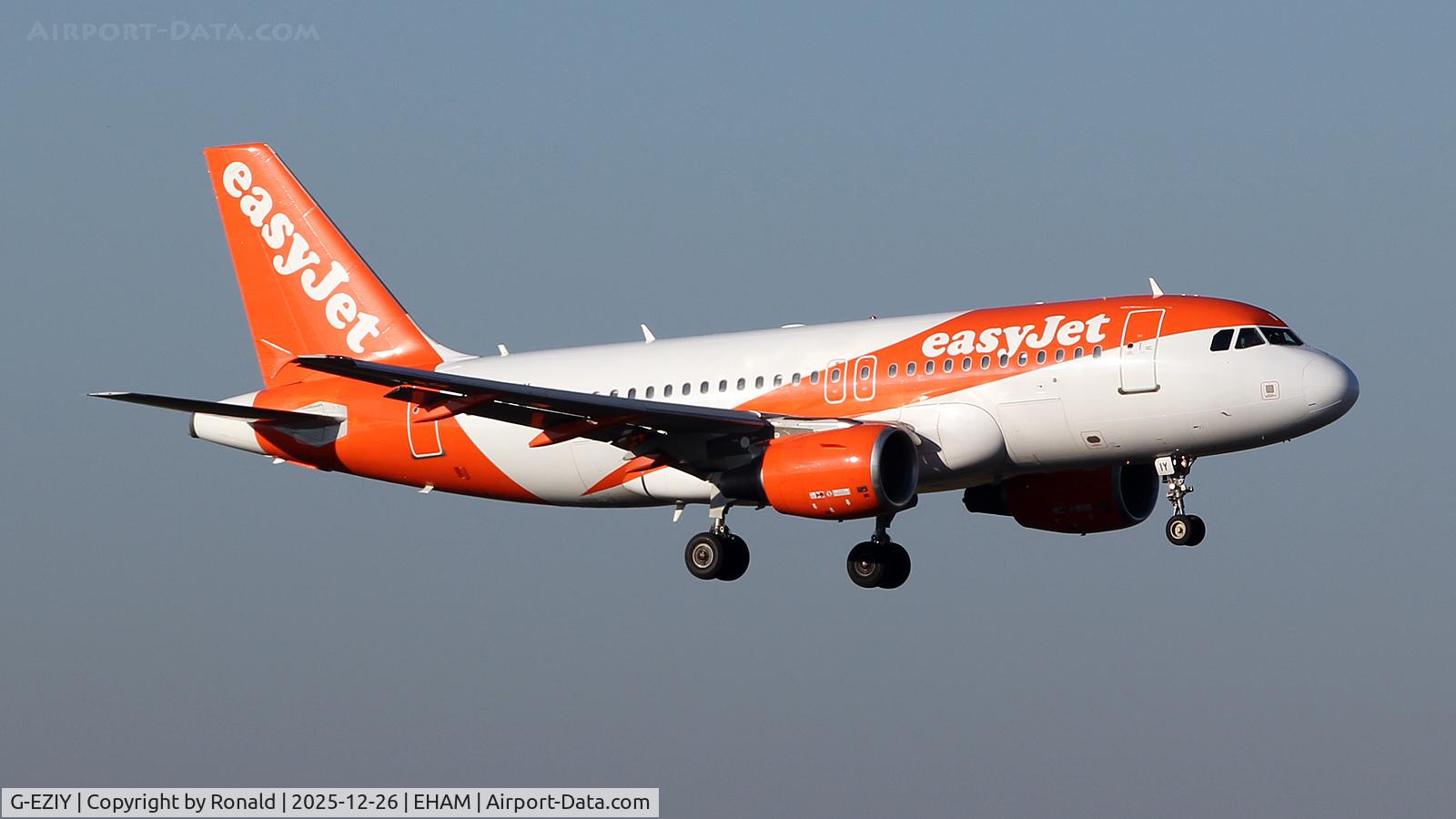 G-EZIY, 2005 Airbus A319-111 C/N 2636, at eham