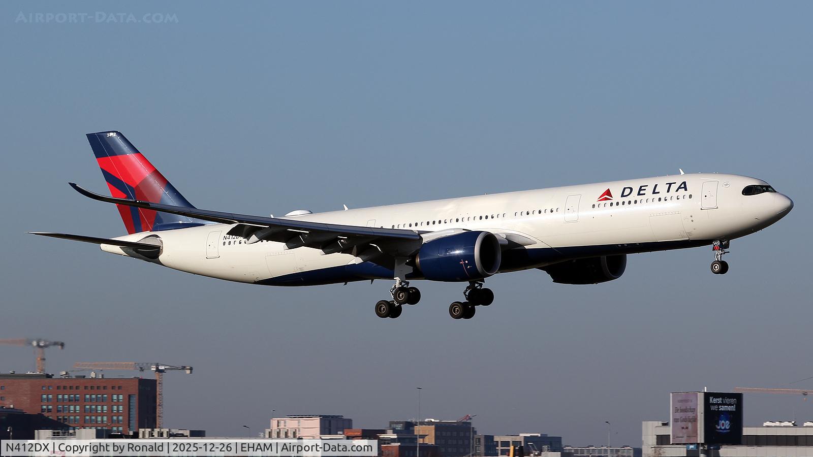N412DX, 2021 Airbus A330-941 C/N 1994, at eham