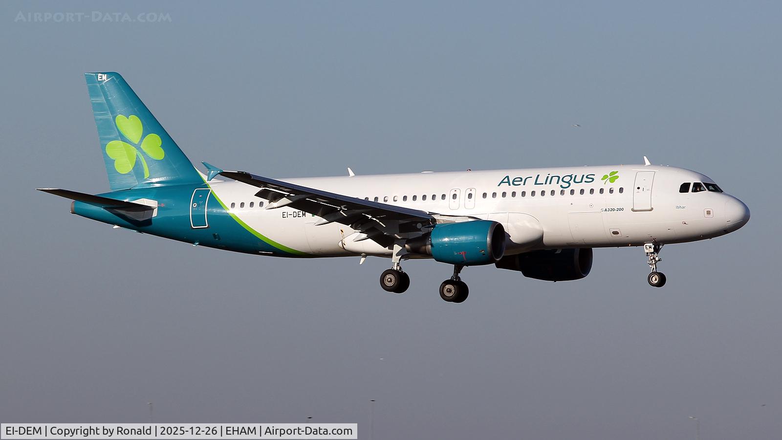 EI-DEM, 2005 Airbus A320-214 C/N 2411, at eham