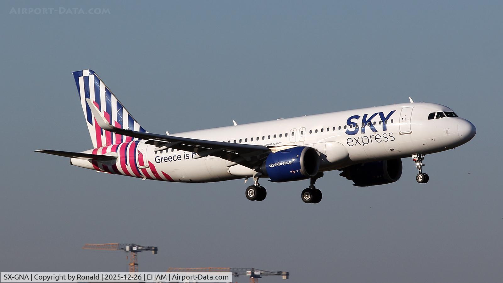 SX-GNA, 2021 Airbus A320-251N C/N 9516, at eham