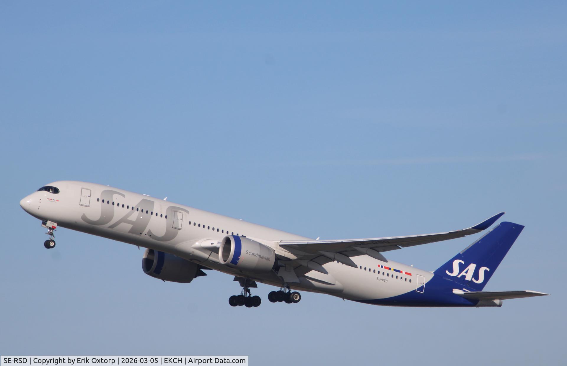 SE-RSD, 2020 Airbus A350-941 C/N 418, SE-RSD takeoff rw 22R