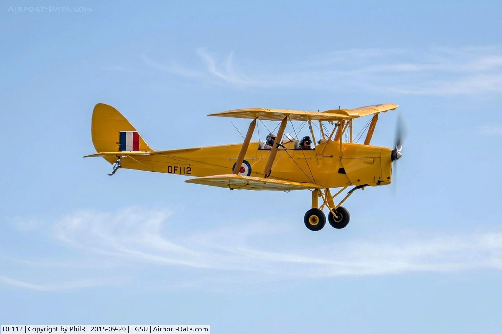 DF112, 1942 De Havilland DH-82A Tiger Moth II C/N 85861, DF112 (G-ANRM) 1943 DH82A Tiger Moth RAF BoB 75th Anniversary Duxford 20.09.15
