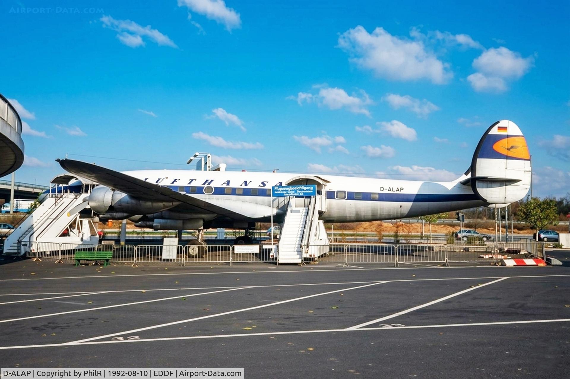 D-ALAP, 1957 Lockheed L-1049G Super Constellation C/N 4671, D-ALAP (F-BHML) 1957 L1049G Super Constellation Lufthansa FRA 
