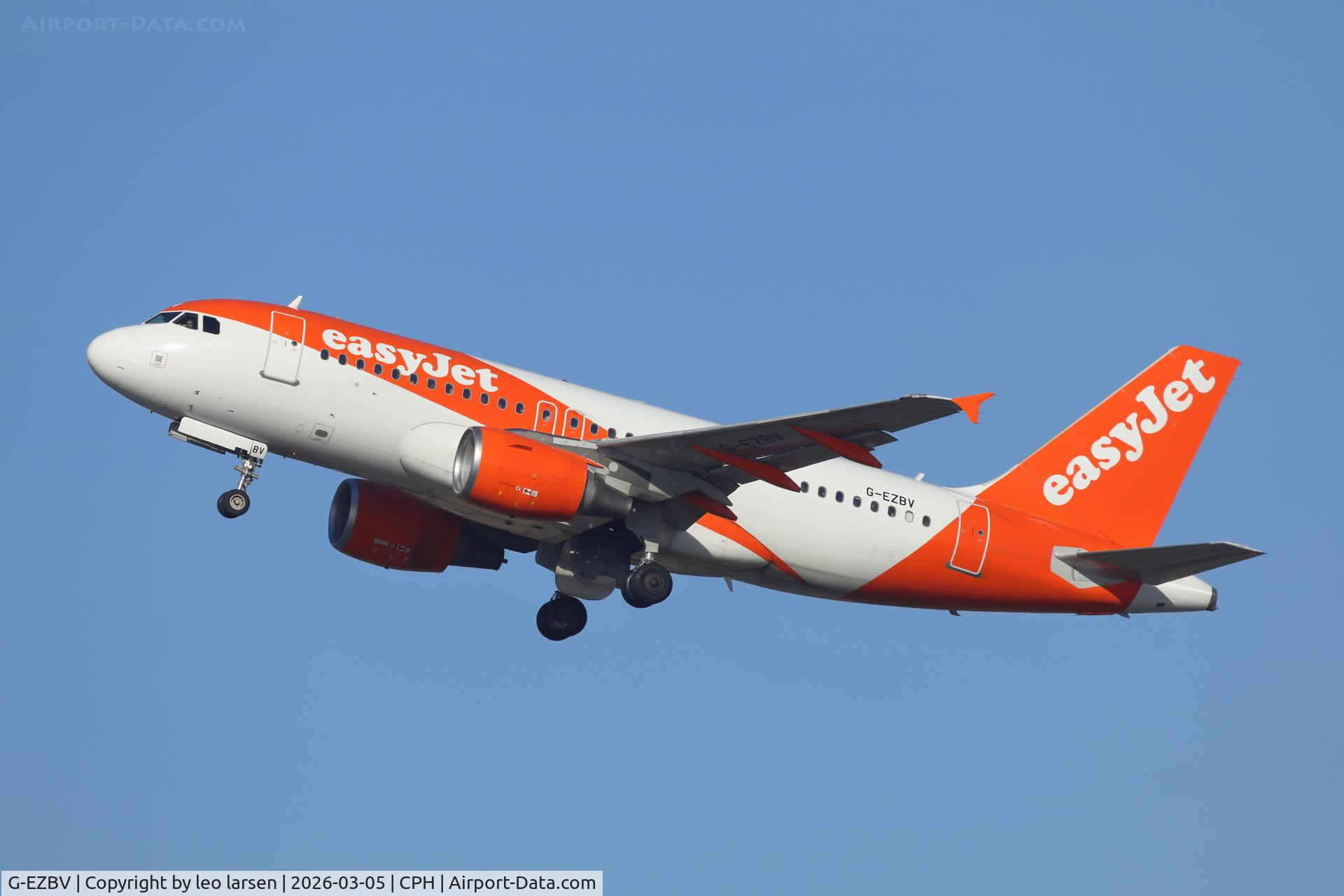 G-EZBV, 2007 Airbus A319-111 C/N 3122, Copenhagen 5.3.2026