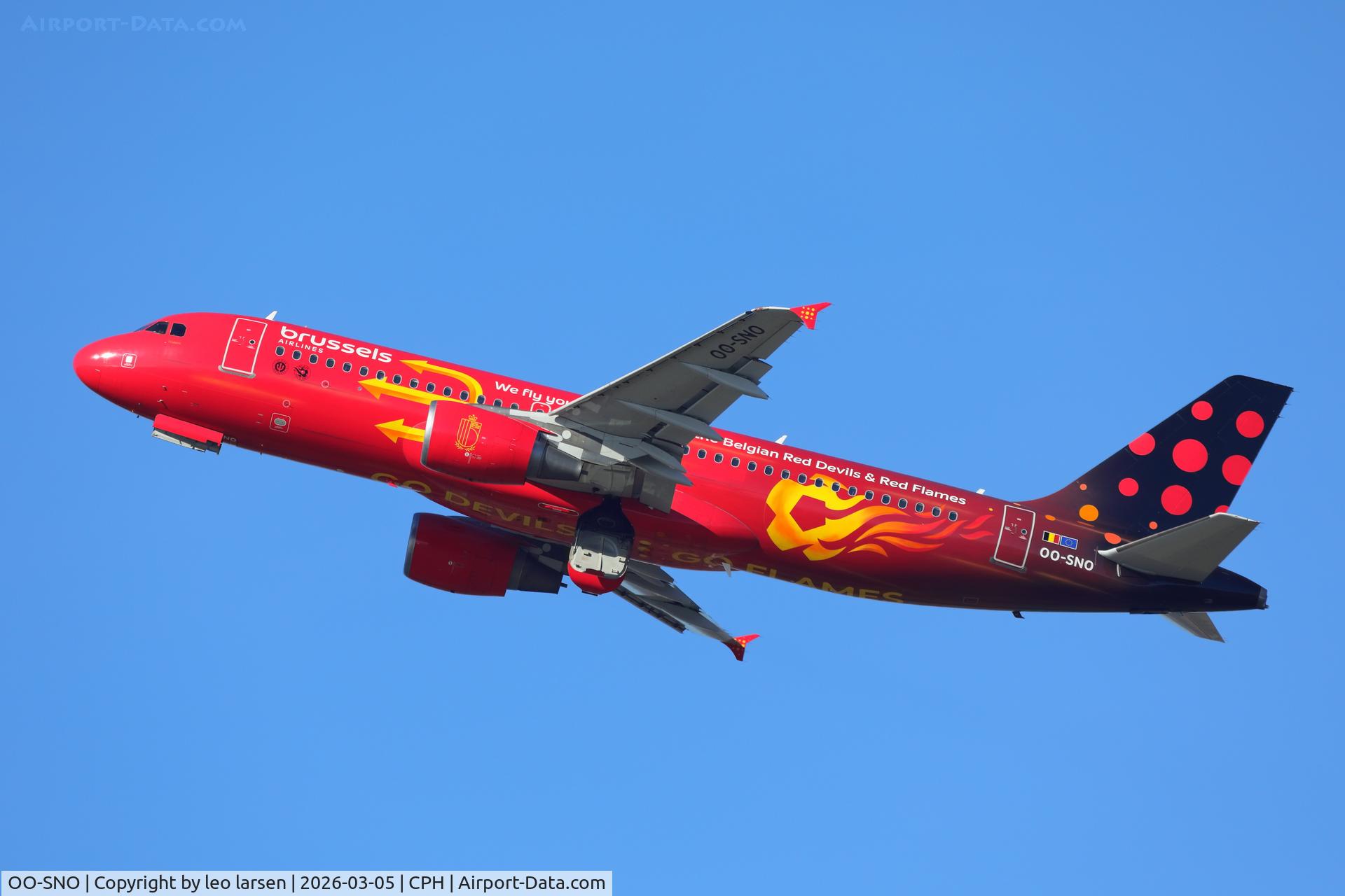 OO-SNO, 2009 Airbus A320-216 C/N 3831, Copenhagen 5.3.2026