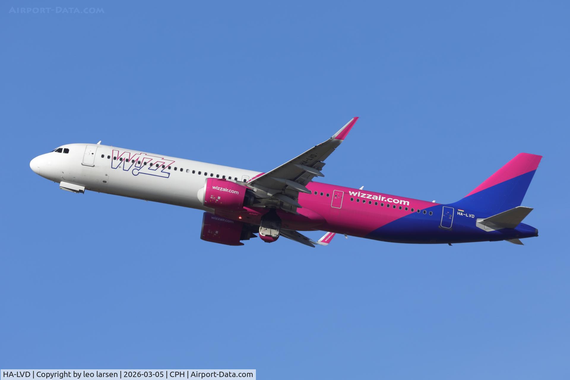 HA-LVD, 2019 Airbus A321-271NX C/N 8882, Copenhagen 5.3.2026