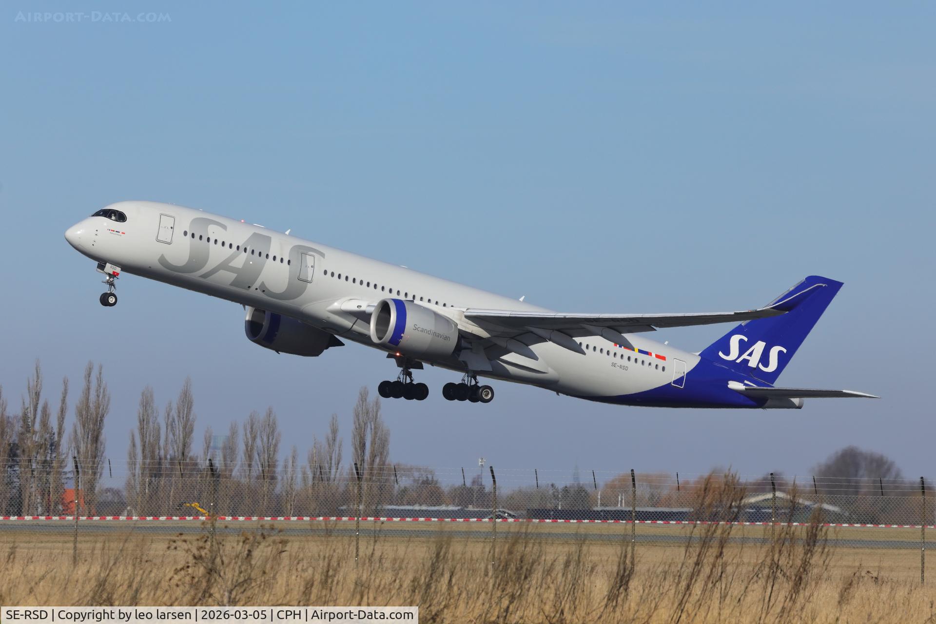 SE-RSD, 2020 Airbus A350-941 C/N 418, Copenhagen 5.3.2026