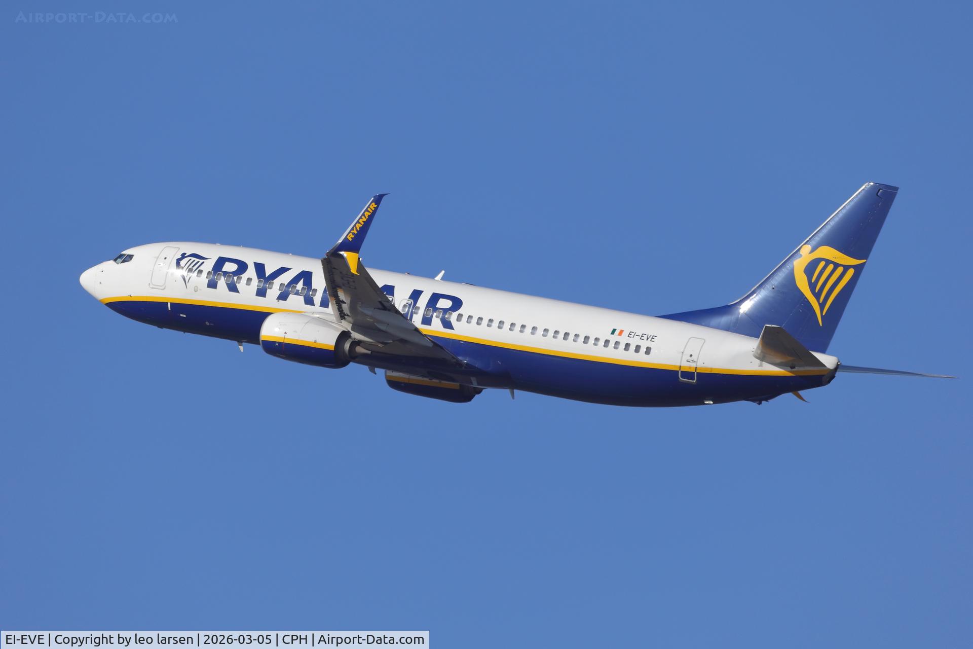 EI-EVE, 2012 Boeing 737-8AS C/N 35035, Copenhagen 5.3.2016