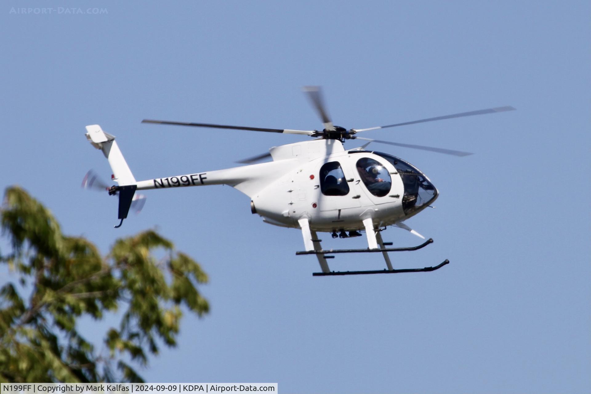 N199FF, 1994 McDonnell Douglas 369FF C/N 0099FF, MD369 HEAVY LIFT HELICOPTERS INC, MCDONNELL DOUGLAS HELI CO 369FF,  N199FF departing east of KDPA