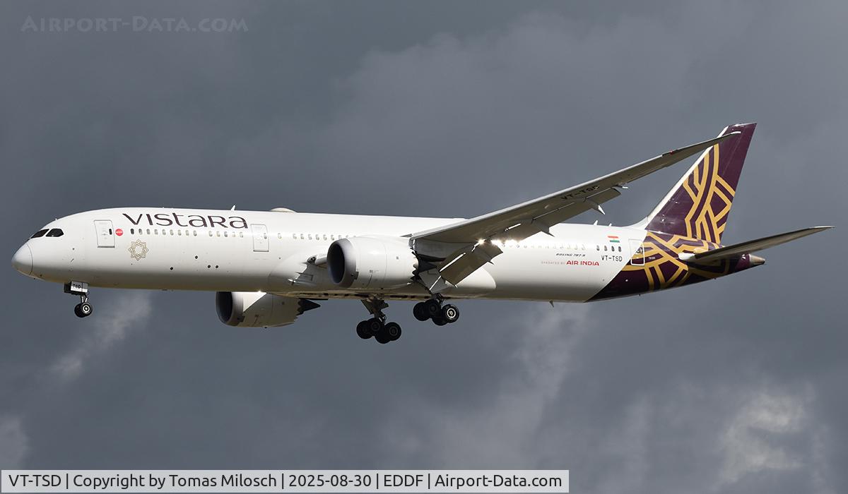 VT-TSD, 2020 Boeing 787-9 Dreamliner C/N 66526, Airport Frankfurt