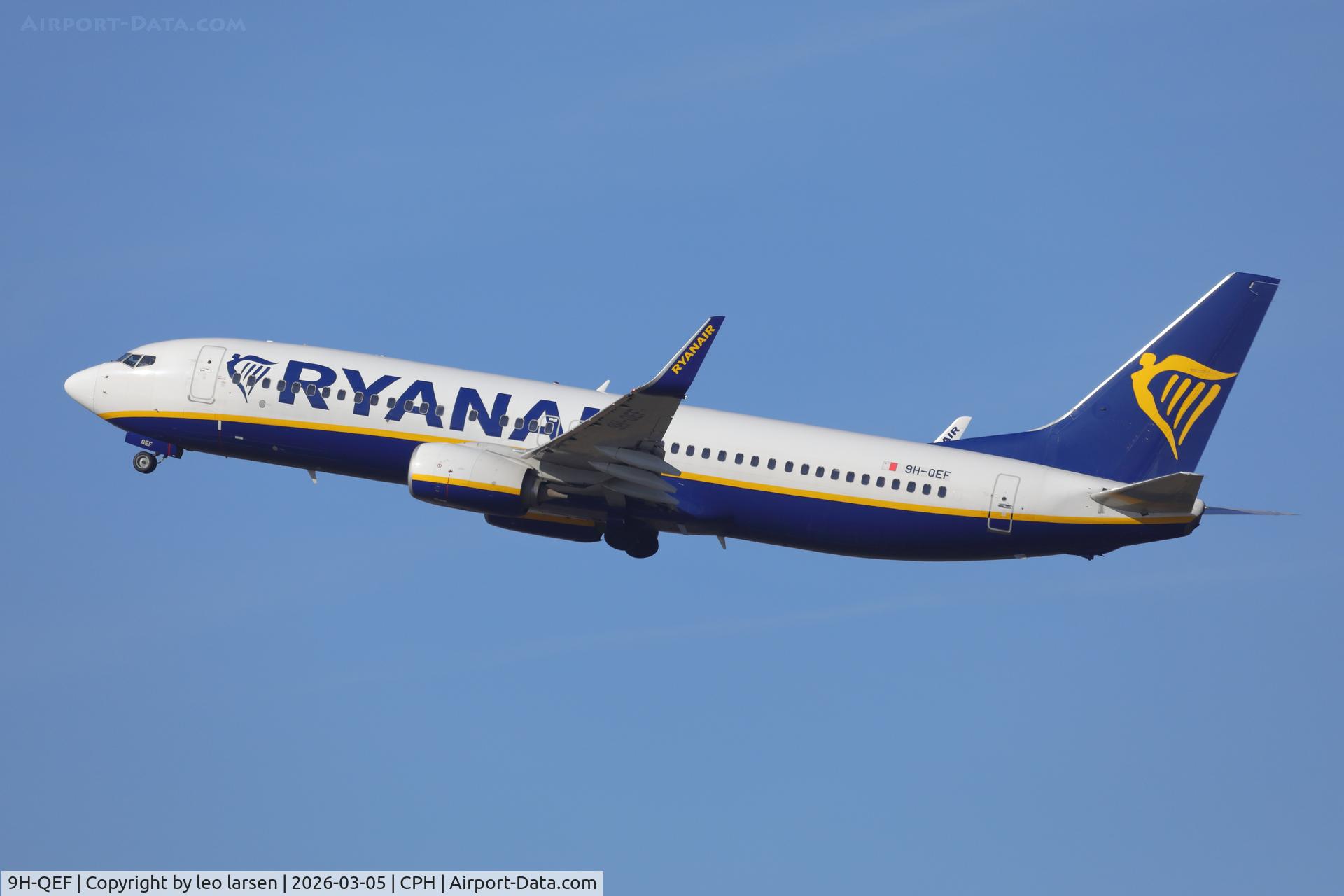 9H-QEF, 2018 Boeing 737-800 C/N 44824, Copenhagen 5.3.2026