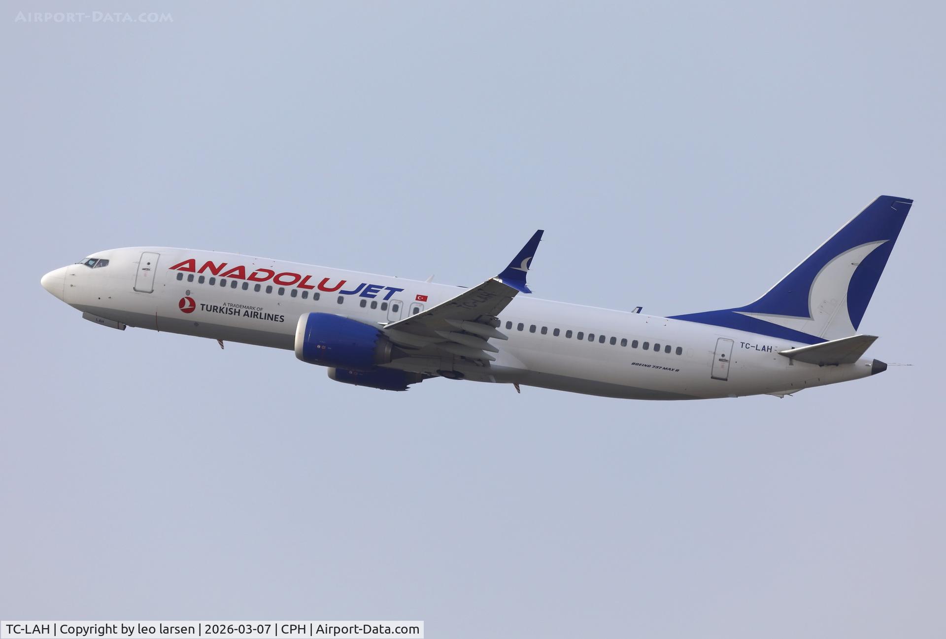 TC-LAH, 2021 Boeing 737-8 Max C/N 61845, Copenhagen 7.3.2026