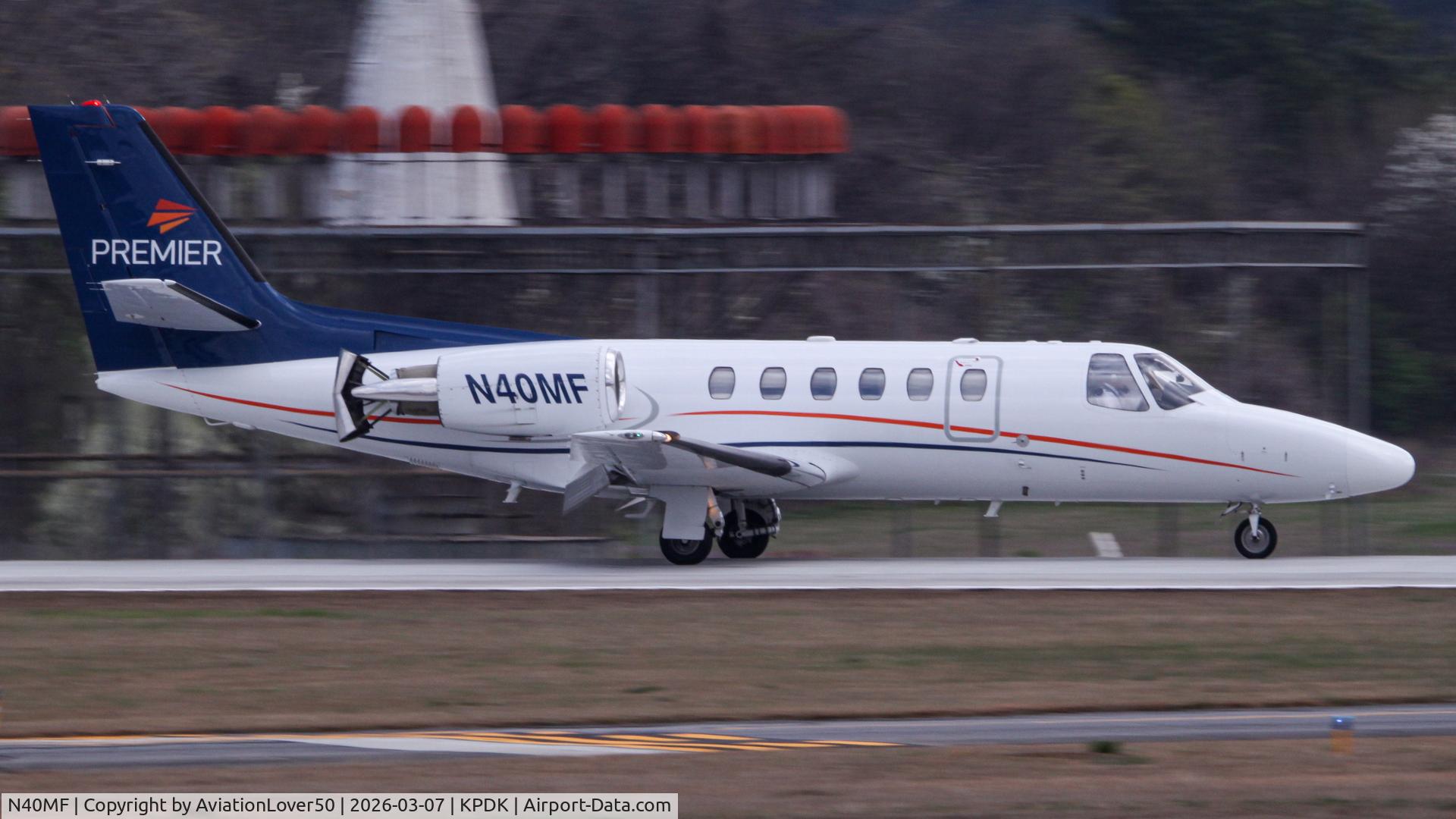 N40MF, 2000 Cessna 550 C/N 550-0921, Premier Private Jets Citation Bravo