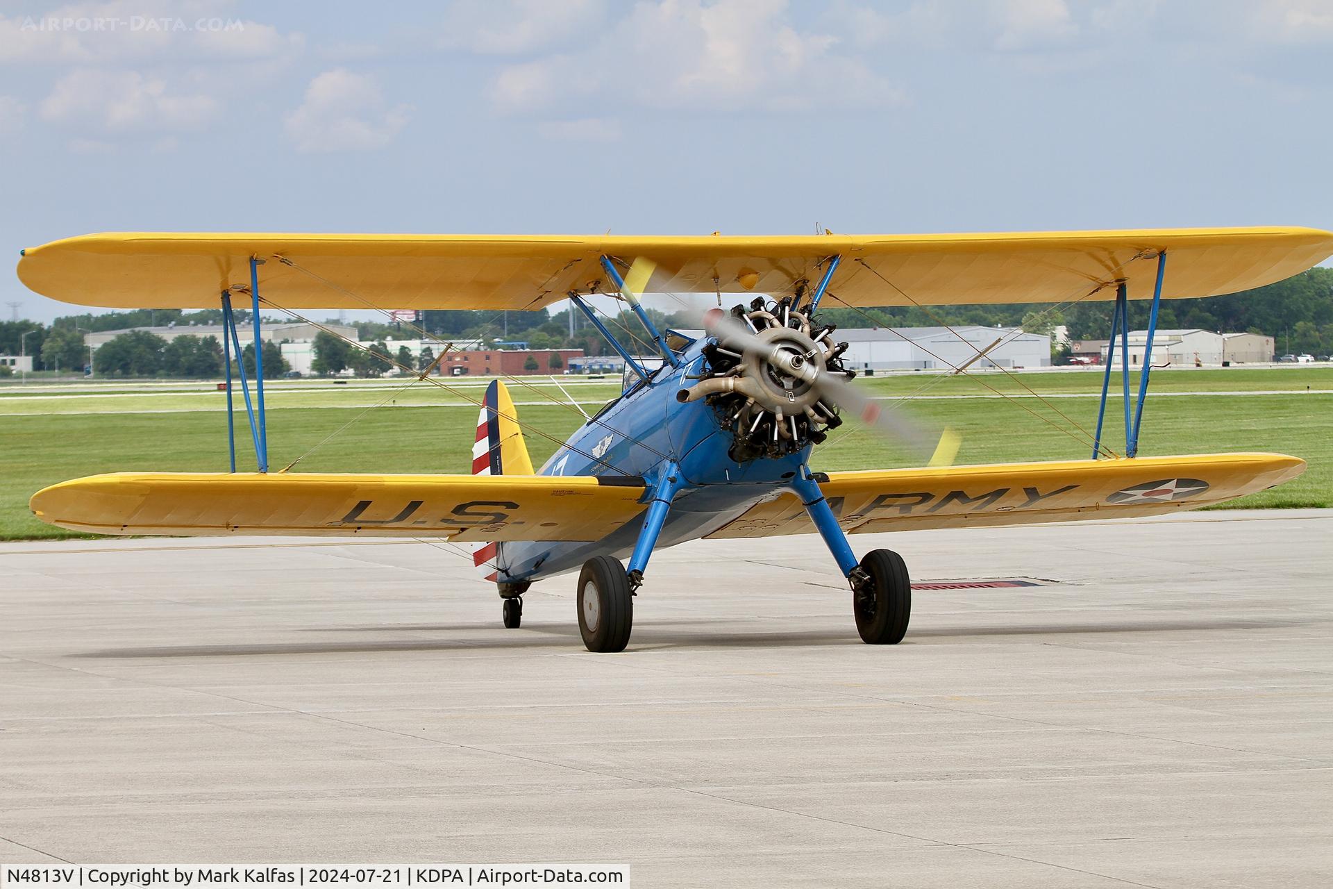 N4813V, 1950 Boeing PT-13D Kaydet (E75) C/N 75-5326, ST75 AMERICAN AIRPOWER HERITAGE FLYING MUSEUMBoeing PT-13D Kaydet N4813V at KDPA