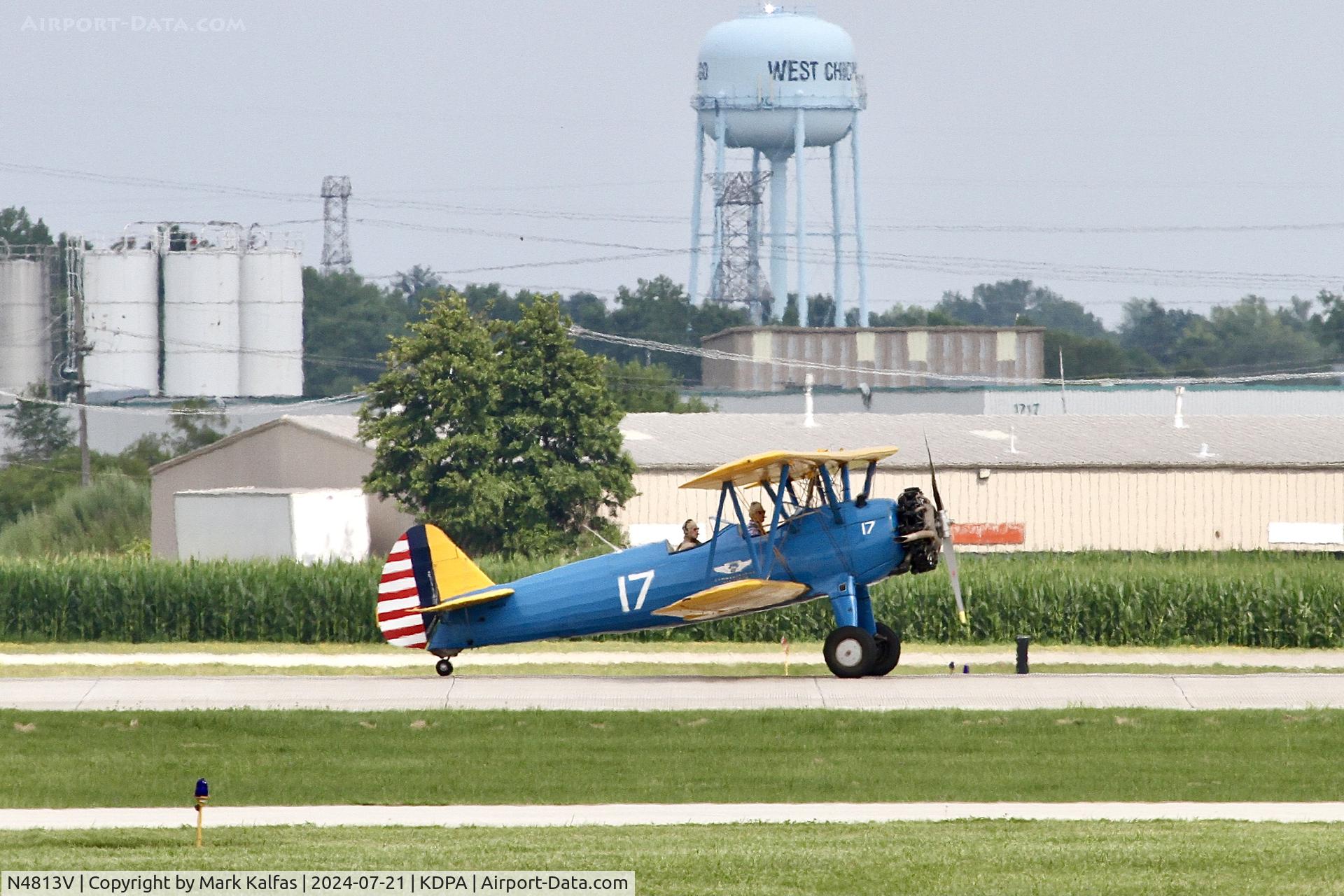 N4813V, 1950 Boeing PT-13D Kaydet (E75) C/N 75-5326, ST75 AMERICAN AIRPOWER HERITAGE FLYING MUSEUMBoeing PT-13D Kaydet N4813V at KDPA