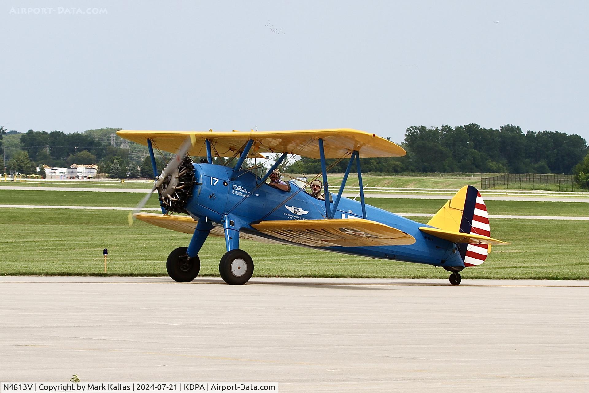 N4813V, 1950 Boeing PT-13D Kaydet (E75) C/N 75-5326, ST75 AMERICAN AIRPOWER HERITAGE FLYING MUSEUMBoeing PT-13D Kaydet N4813V at KDPA