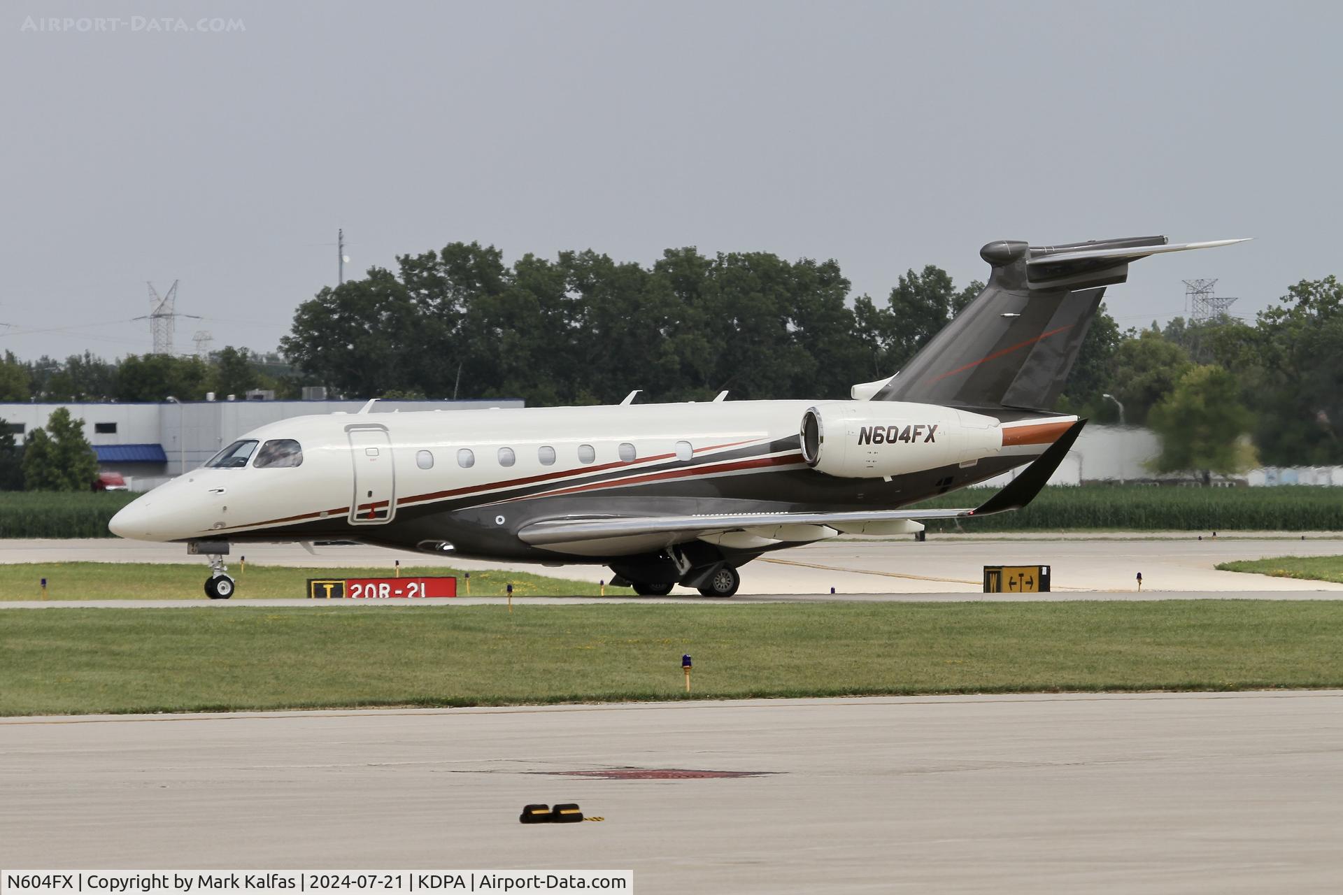 N604FX, 2023 Embraer EMB-550 Praetor 600 C/N 55020186, E550 Flex Jet Ebraer EMB-550 / Legacy 500, N694FX, FXJ604 dearting KDPA