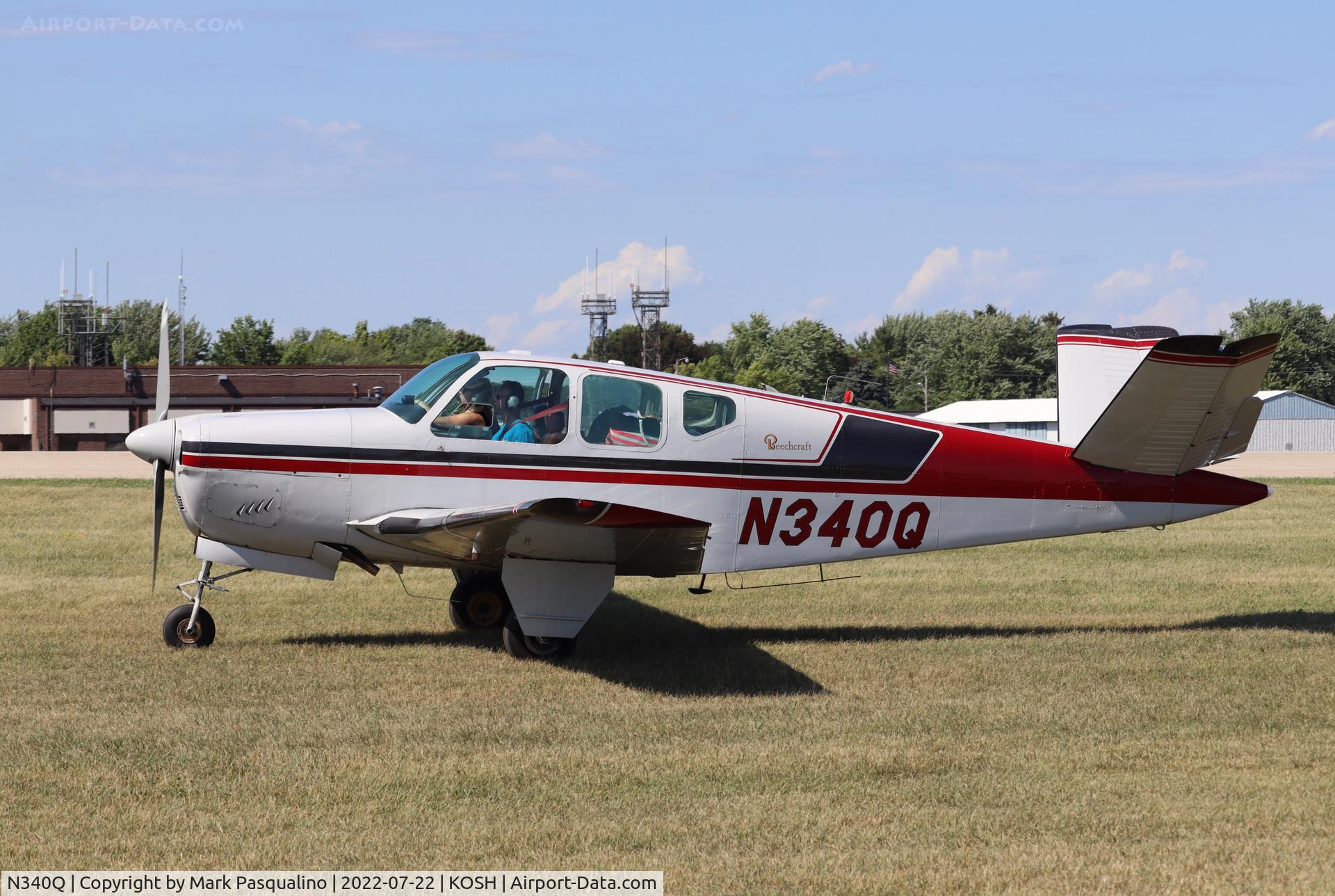 N340Q, 1958 Beech J35 Bonanza C/N D-5486, Beech J35