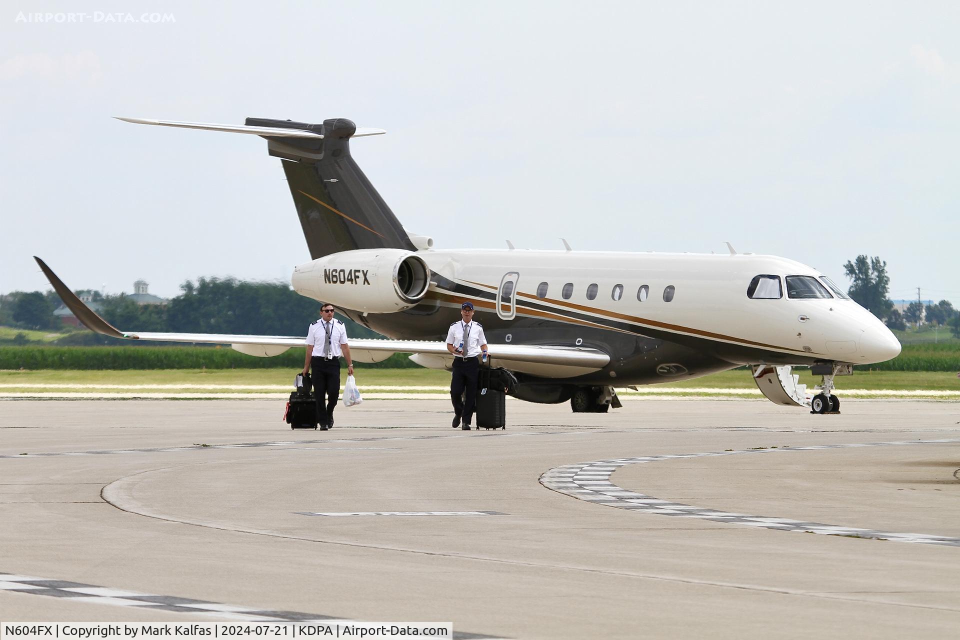 N604FX, 2023 Embraer EMB-550 Praetor 600 C/N 55020186, E550 Flex Jet Ebraer EMB-550 / Legacy 500 N694FX, FXJ604 at KDPA