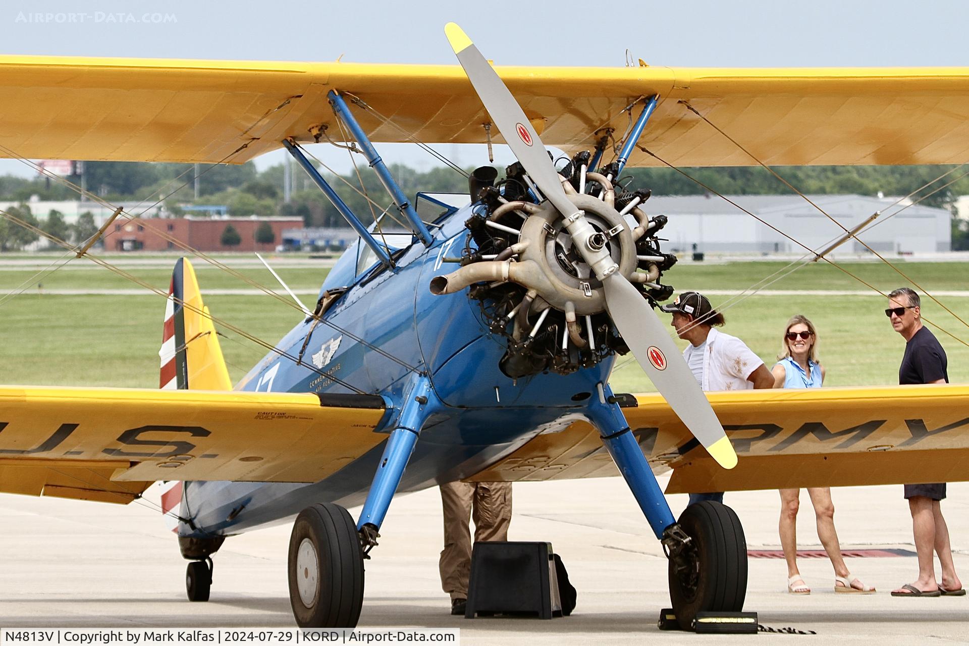 N4813V, 1950 Boeing PT-13D Kaydet (E75) C/N 75-5326, ST75 AMERICAN AIRPOWER HERITAGE FLYING MUSEUMBoeing PT-13D Kaydet N4813V at KDPA