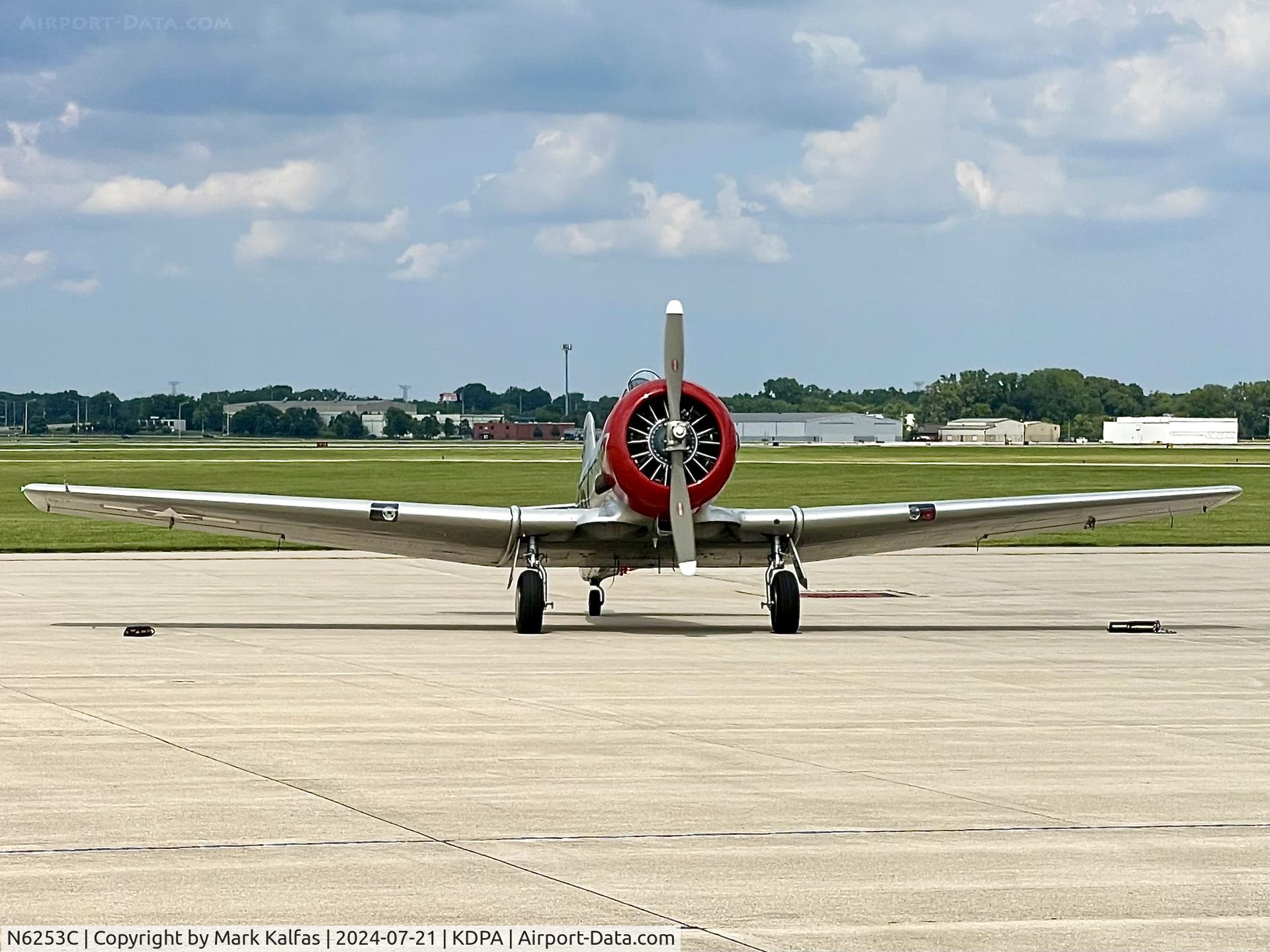 N6253C, North American T-6G Texan C/N 168-47, T6 Olympic Jet Inc North American T-6G Texan N6253C at KDPA