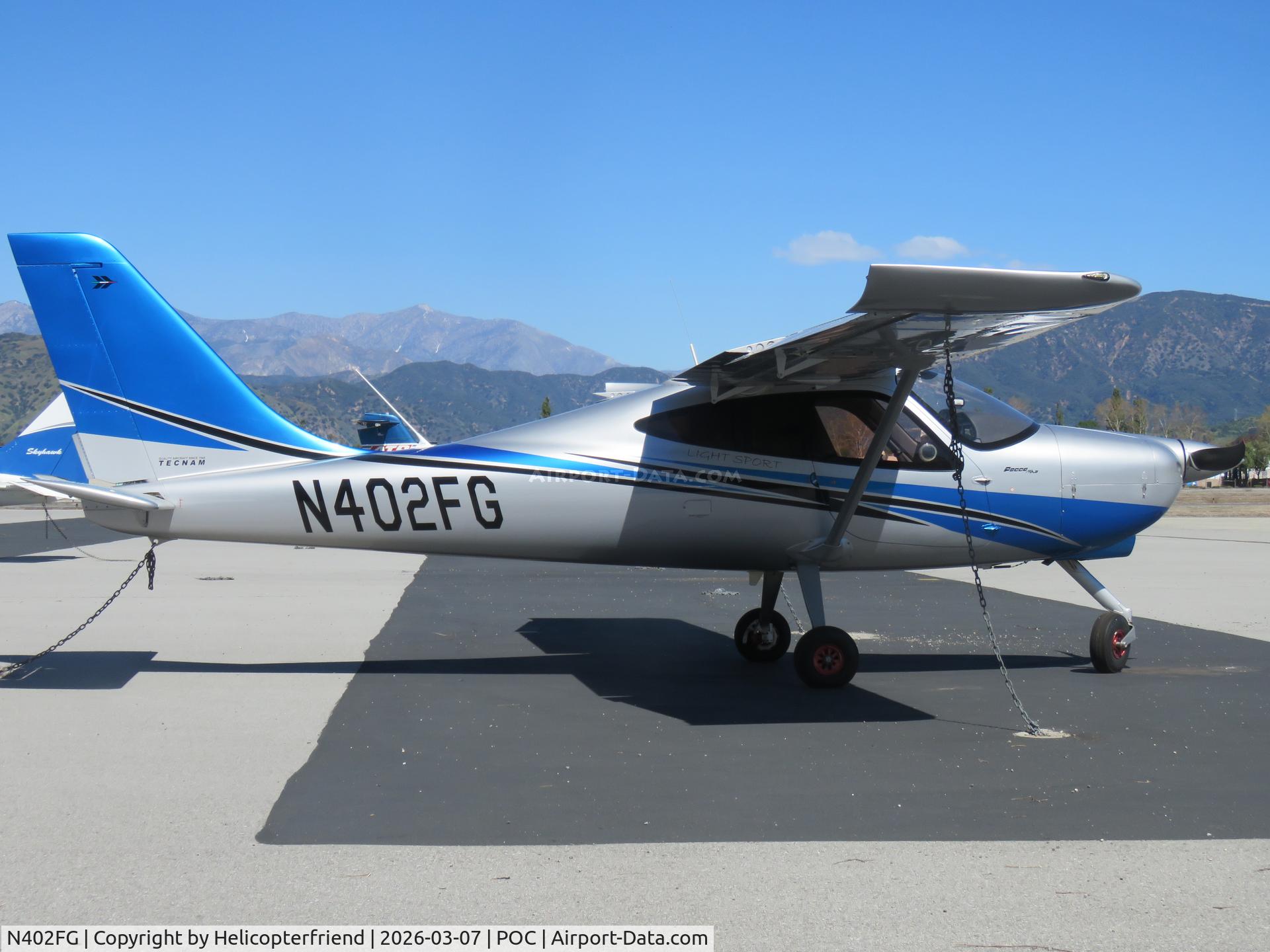 N402FG, 2022 Tecnam P2008 Mk II C/N 204, Parked in east transit parking area