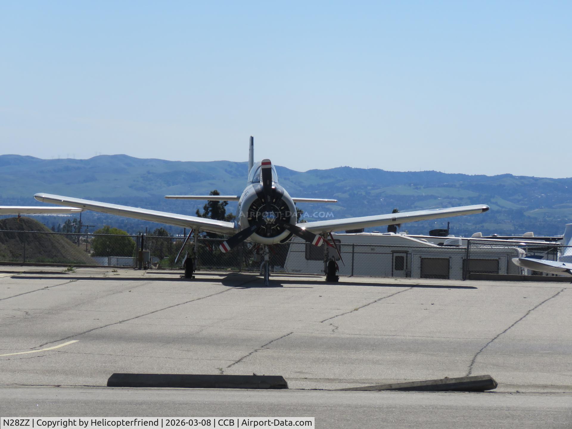 N28ZZ, 1958 North American T-28C Trojan C/N 226-19 (140071), Parked by paint shop