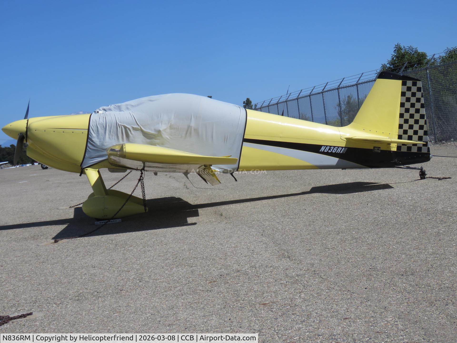 N836RM, 1999 Vans RV-6 C/N 24757, Parked by the south fence