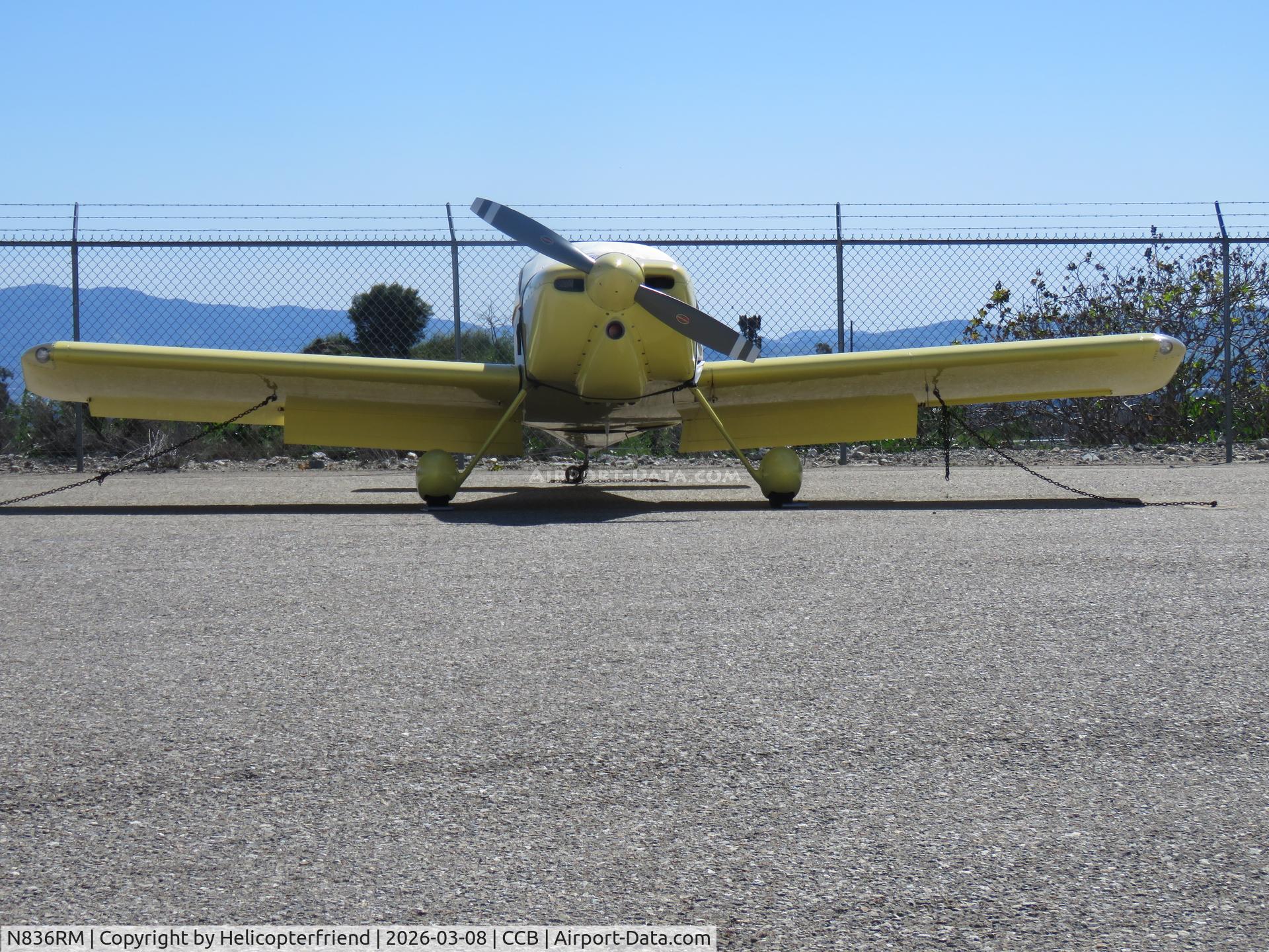 N836RM, 1999 Vans RV-6 C/N 24757, Appears to be saying 