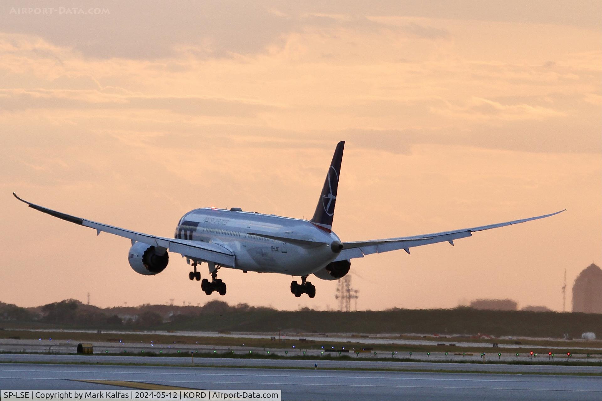 SP-LSE, 2019 Boeing 787-9 Dreamliner C/N 62173, B789 LOT Boeing 787-9 Dreamliner SP-LSE arriving on 10R KORD