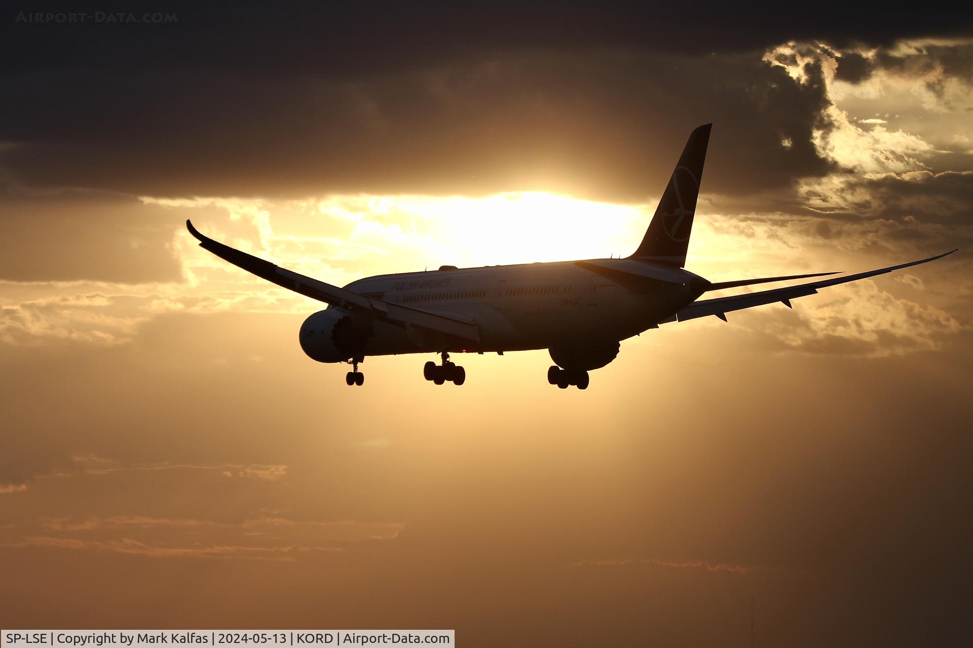 SP-LSE, 2019 Boeing 787-9 Dreamliner C/N 62173, B789 LOT Boeing 787-9 Dreamliner SP-LSE arriving on 10R KORD