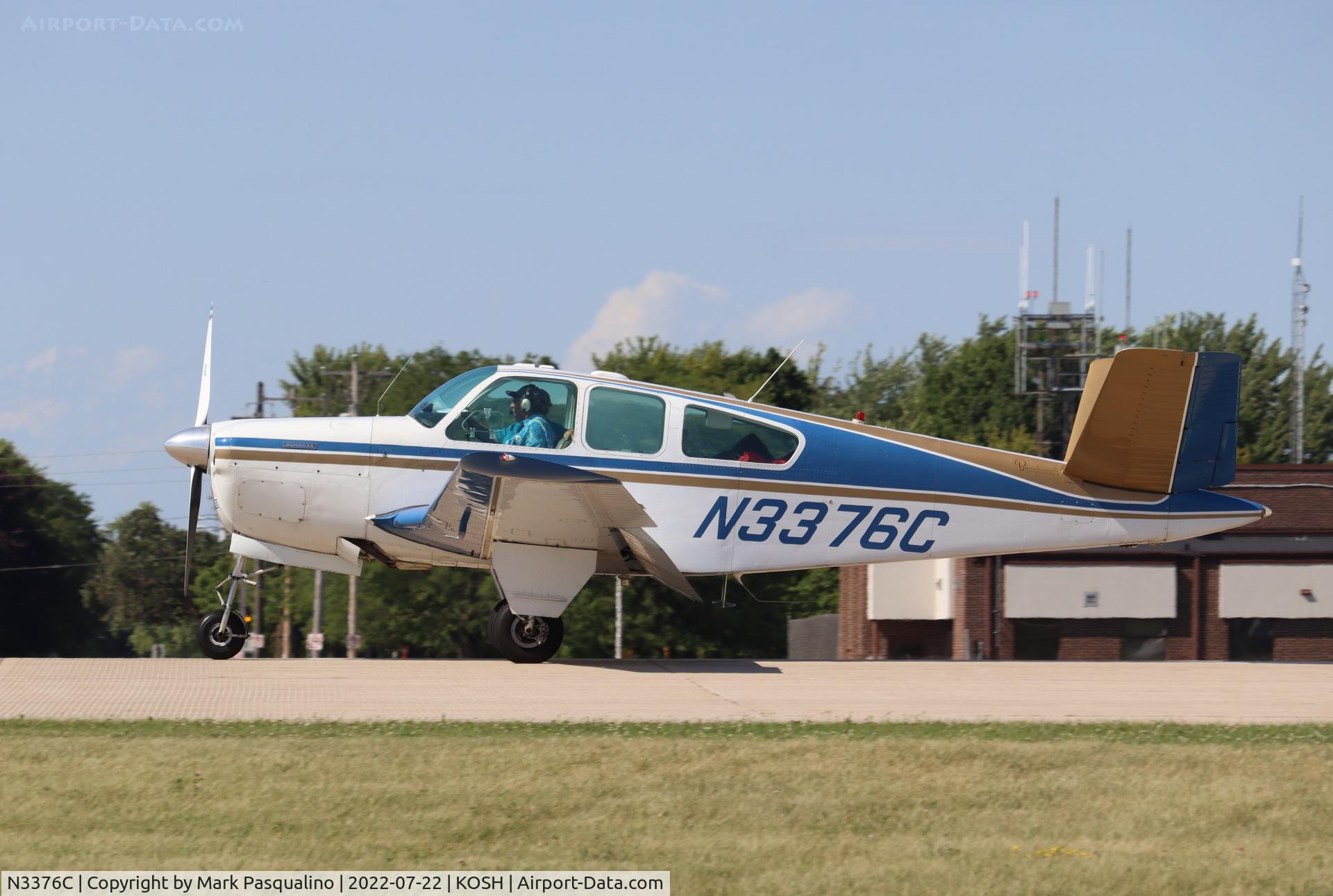 N3376C, 1955 Beech F35 Bonanza C/N D-4043, Beech F35