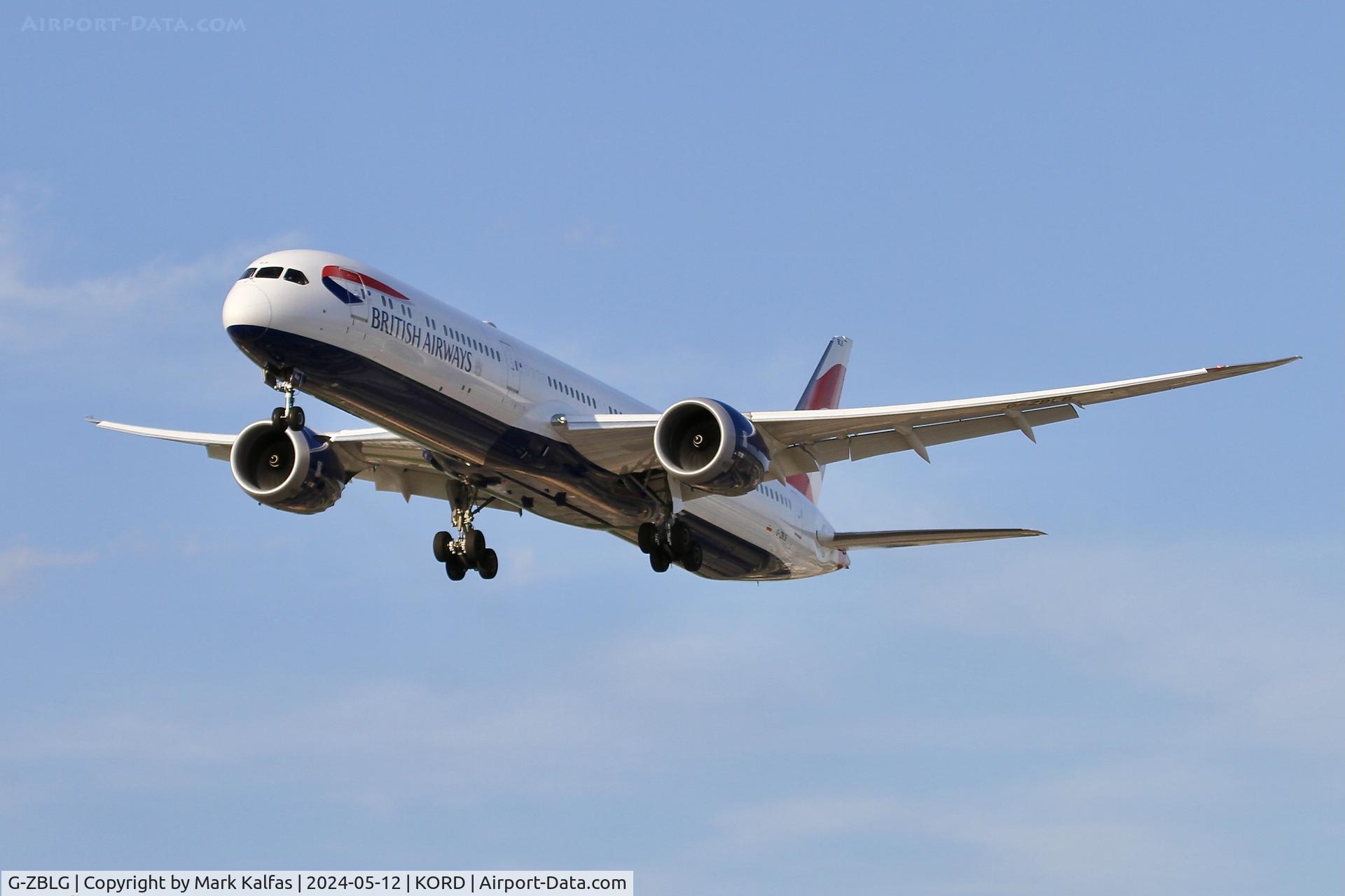 G-ZBLG, 2021 Boeing 787-10 Dreamliner Dreamliner C/N 60643, B78X British Airways Boeing 787-10 Dreamliner, G-ZBLG arriving 28C KORD