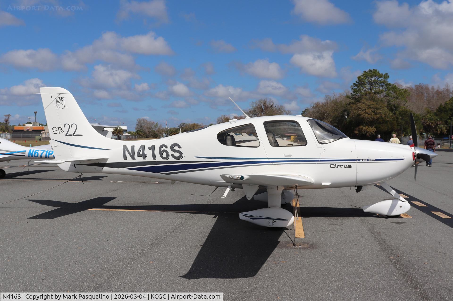 N416S, 2001 Cirrus SR22 C/N 0020, Cirrus SR22