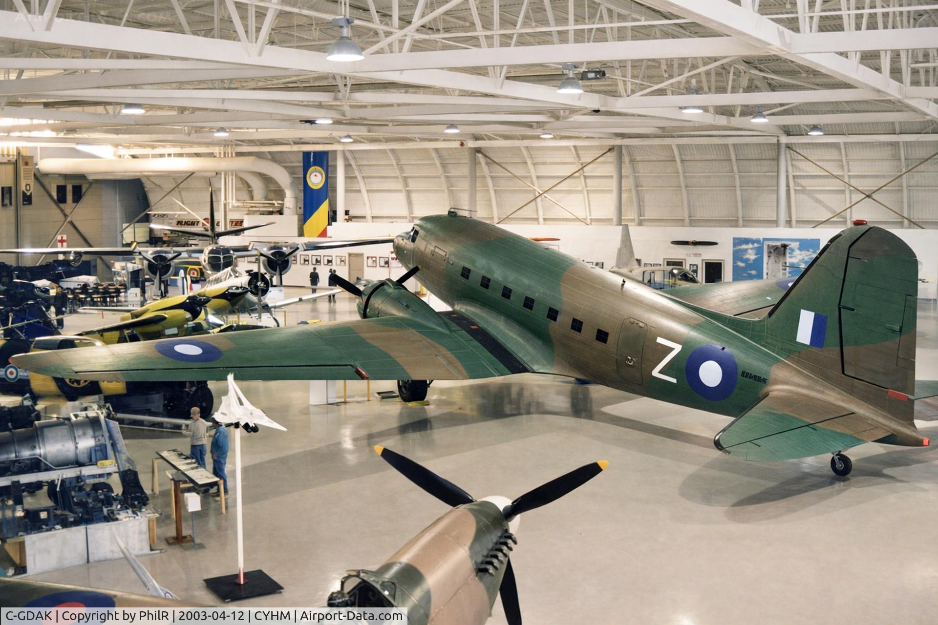 C-GDAK, 1939 Douglas DC-3-G202A C/N 2141, 'KN456-KN563' (C-GDAK) 1939 Douglas DC-3 RCAF CWHM Hamilton