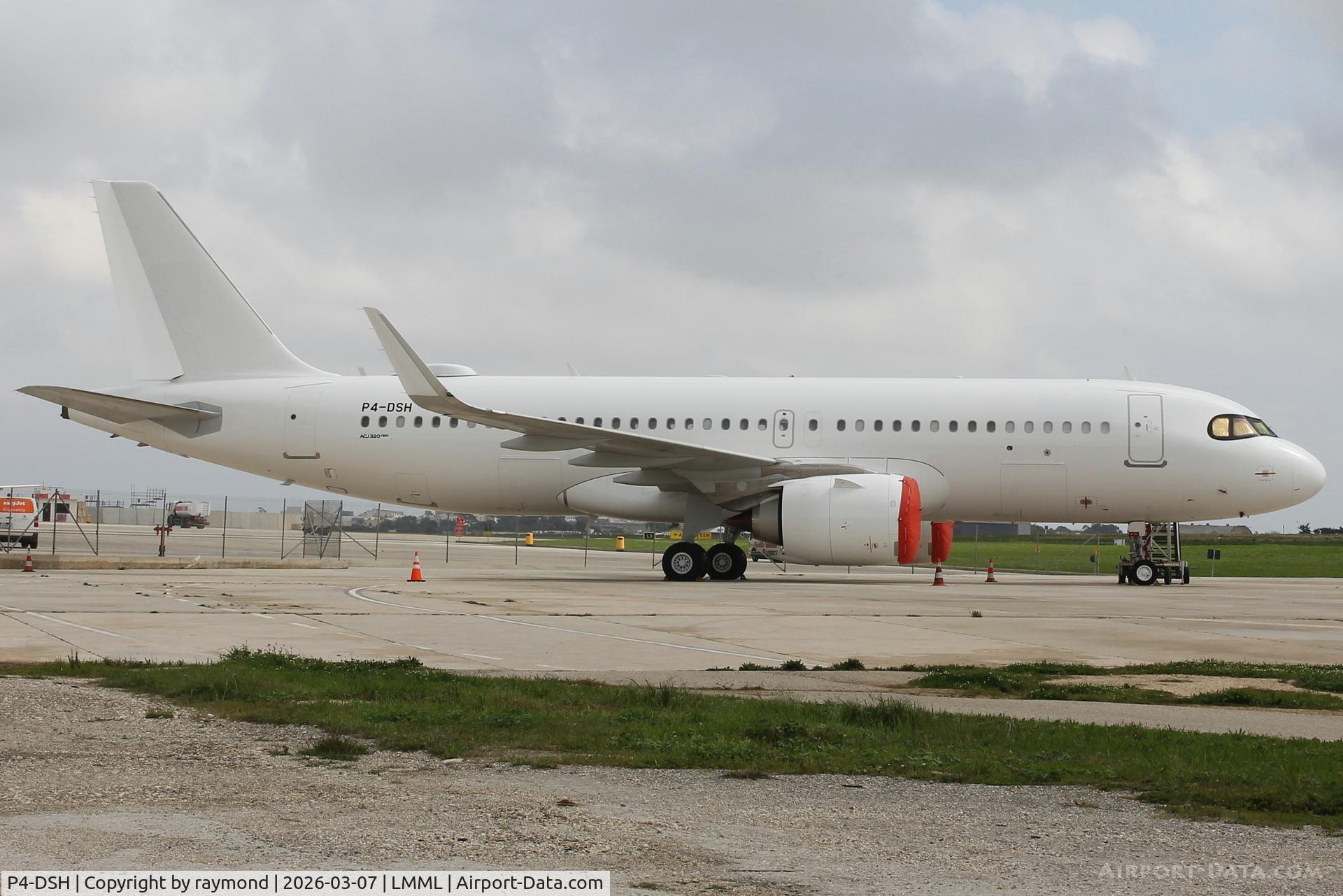 P4-DSH, Airbus A320-251N (ACJ) C/N 11876, Airbus A320-251N(ACJ) reg P4-DSH of Sino Air on Park No4 at Malta.