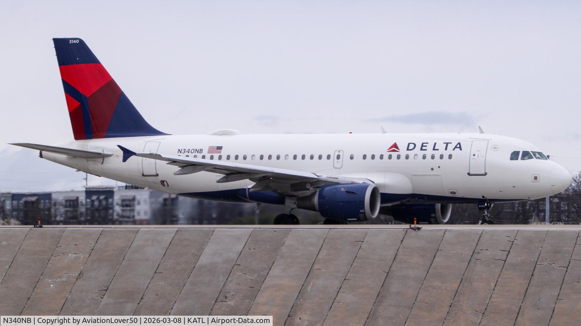 N340NB, 2002 Airbus A319-114 C/N 1714, Delta A319