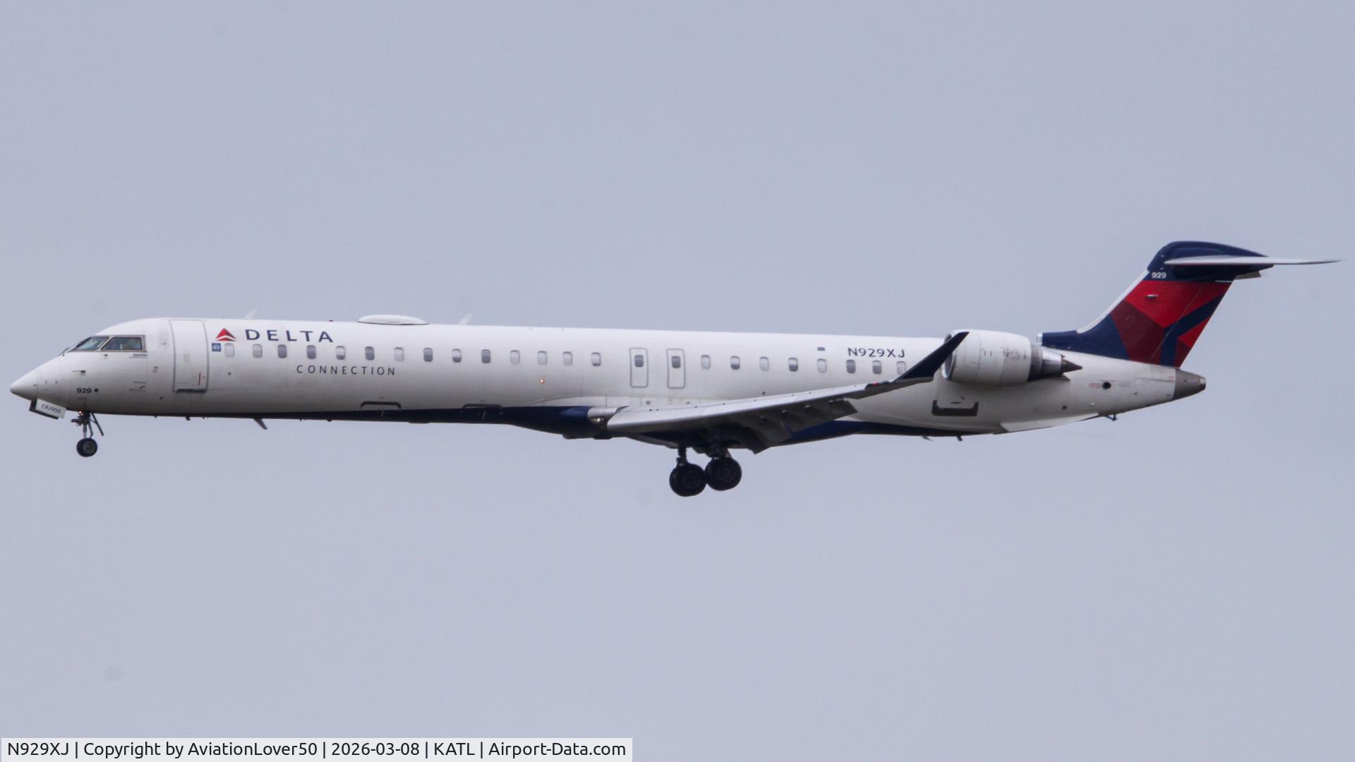 N929XJ, 2008 Bombardier CRJ-900ER (CL-600-2D24) C/N 15191, Delta CRJ9