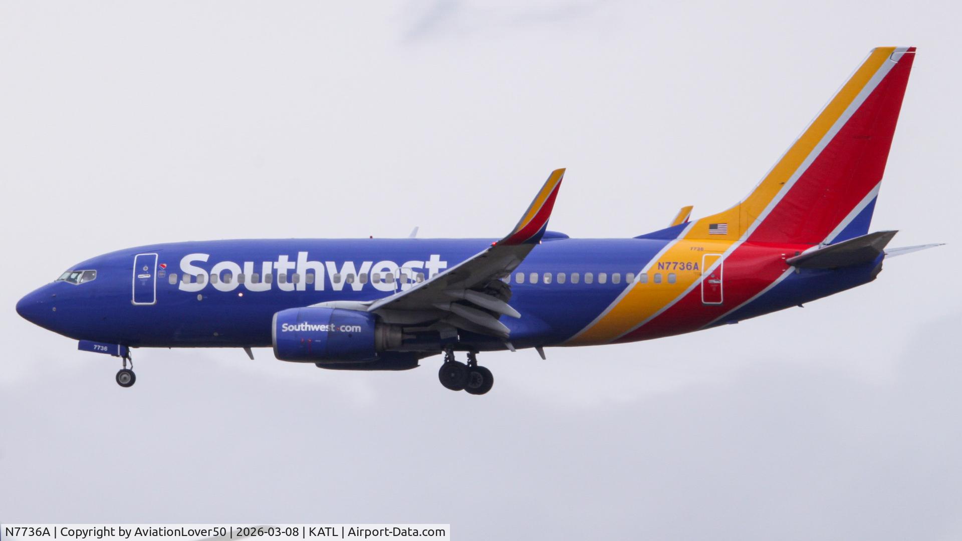 N7736A, 2006 Boeing 737-7BD C/N 35109, Southwest 737
