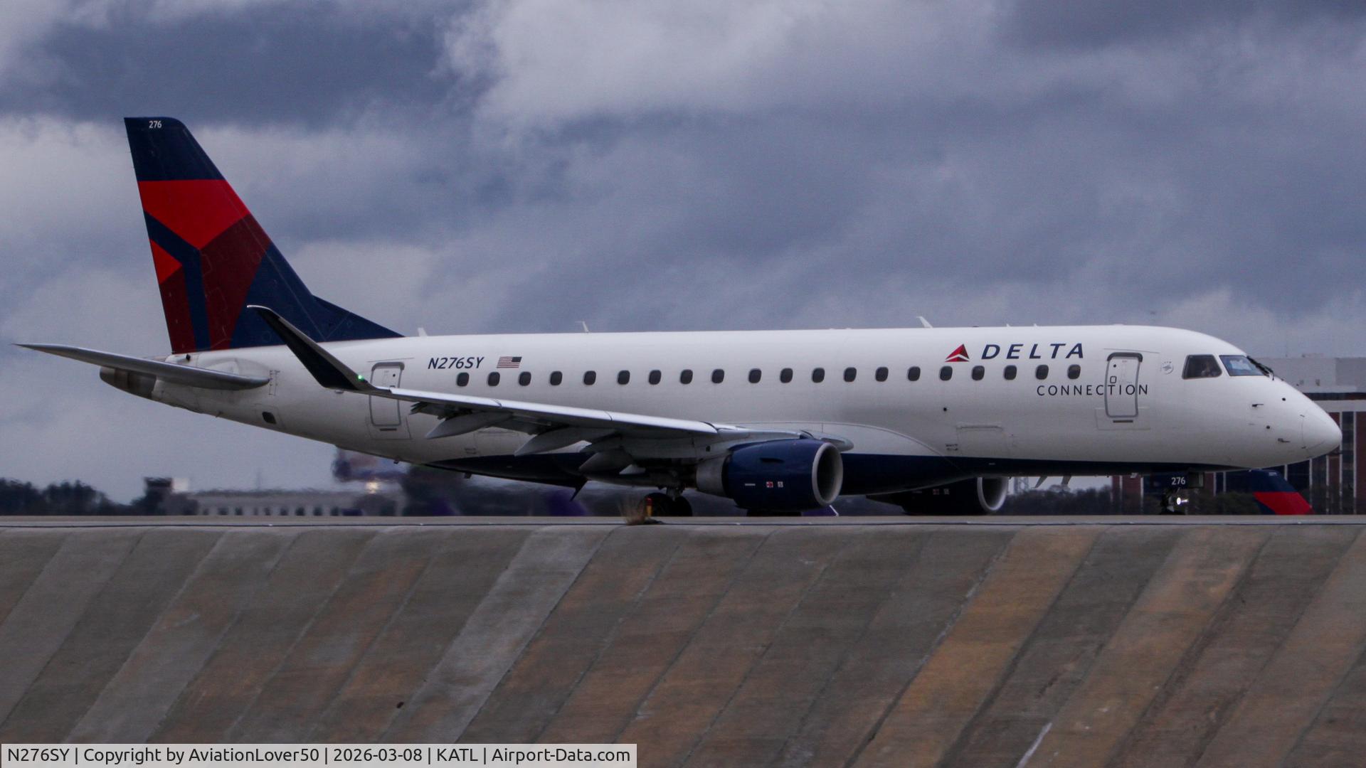 N276SY, 2018 Embraer 175LR (ERJ-170-200LR) C/N 17000740, Delta/SkyWest E175
