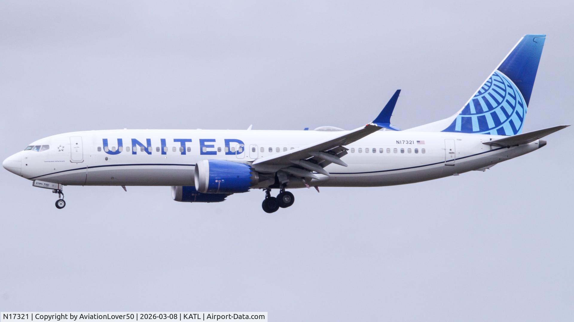 N17321, 2023 Boeing 737-8 MAX C/N 67577, United MAX 8