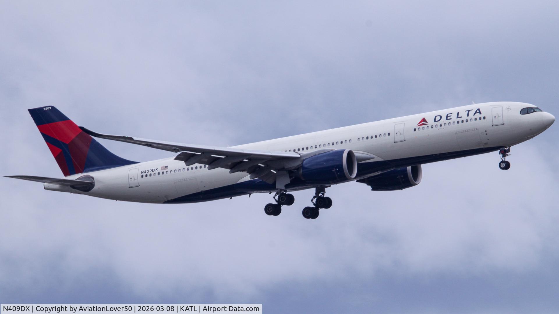 N409DX, 2021 Airbus A330-941 C/N 1983, Delta A339